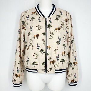 Lili Sidonio by Molly Bracken Safari Bomber Jacket Sz M​